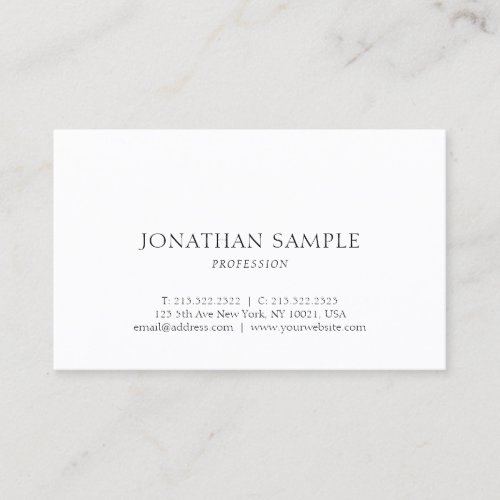 Trendy Chic Simple Graphic Design Modern Template Business Card
