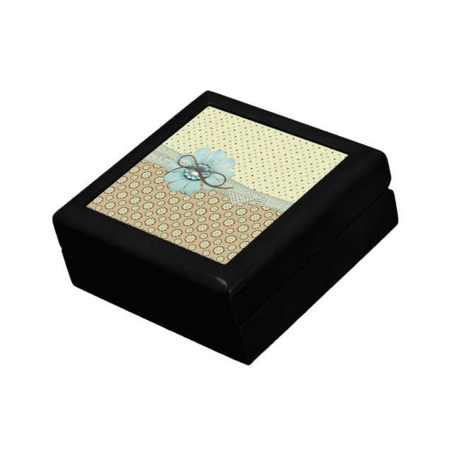 Trendy & Chic Tile Keepsake Box (Side)