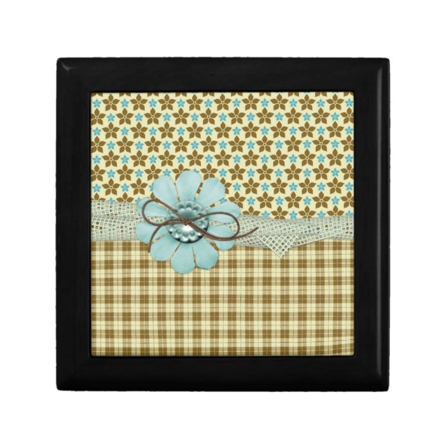 Trendy & Chic Tile Keepsake Box (Front)