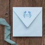 Trendy Chic Wedding Wildflowers Initials Monogram Rubber Stamp<br><div class="desc">Trendy Chic Wedding Wildflowers Initials Monogram rubber stamp. Romantic design wedding with wild flowers, twigs and initials. Perfect for an elegant, chic and modern wedding wedding. IMPORTANT NOTICE: This design is part of a collection and has other coordinated elements that you can find in my store. Sometimes it can be...</div>