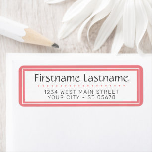 Trendy Chic White Simple Styled Typography Script Label