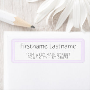 Trendy Chic White Simple Styled Typography Script Label