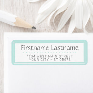 Trendy Chic White Simple Styled Typography Script Label