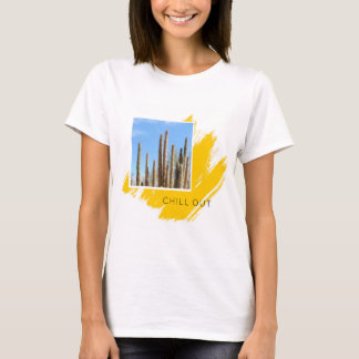 Trendy Chill Out Desert Cactus Instagram Post T-Shirt