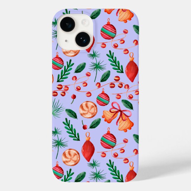 Trendy Christmas Abstract Pattern Case-Mate iPhone Case (Back)