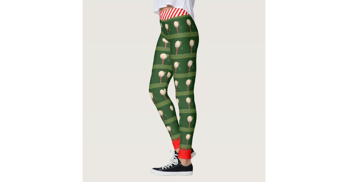 Ornate Green Grinch Pattern Leggings