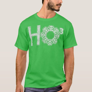 Trendy Christmas Snowflake Ho To The Third Power  T-Shirt