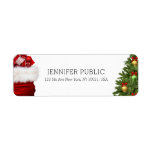 Trendy Christmas Tree Gifts Elegant Template Label<br><div class="desc">Trendy Christmas Tree Gifts Elegant Template Return Address Label.</div>