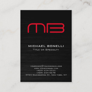 Trendy chubby modern wood background business card