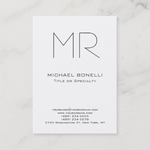 Trendy chubby size custom made business card