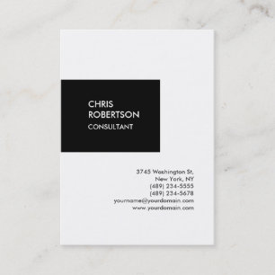 Trendy chubby vertical unique business card