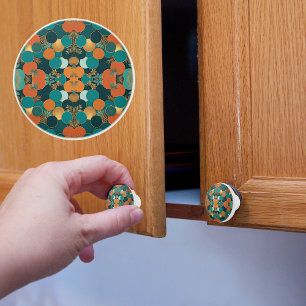 Trendy Circle Pattern Ceramic Knob