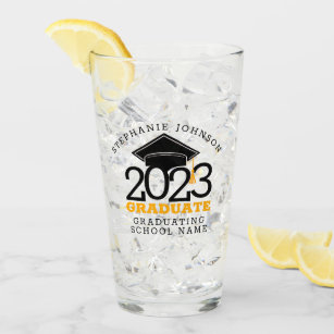 Trendy Class of 2023 Graduate Glass