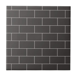Trendy Classic Black Subway Ceramic Tile