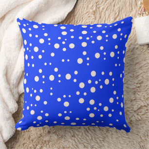 Trendy Coastal Blue and White Home Throw Pillow