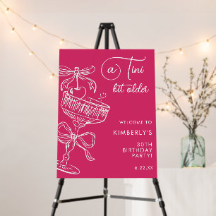 Trendy Cocktail A Tini Bit Older 30th Birthday Foam Board