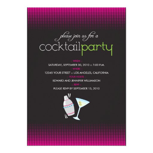 Cocktail Party Invitation Wording 7