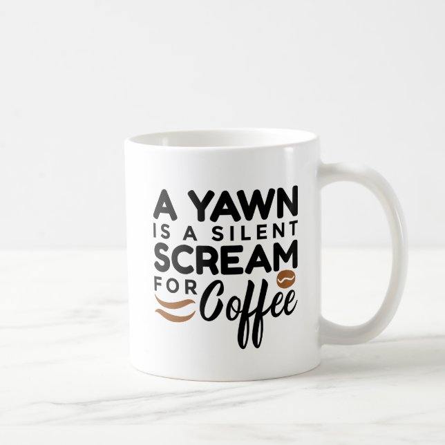 Trendy Coffee Quote Mug (Right)