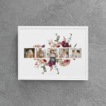 Trendy Collage Family Photo Colorful Flowers Gift Canvas Print<br><div class="desc">Trendy Collage Family Photo Colorful Flowers Gift</div>