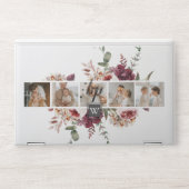 Trendy Collage Family Photo Colorful Flowers Gift HP Laptop Skin (Front)