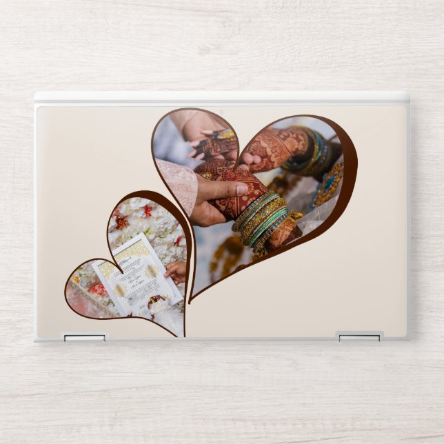 Trendy Collage Family Photo HP Laptop Skin (Front)
