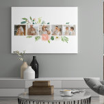 Trendy Collage Family Photo With Flowers Gift Canvas Print<br><div class="desc">Capture beautiful memories with our Trendy Collage Family Photo with Flowers collection on Zazzle. This unique and personalized gift is perfect for showcasing your cherished family moments while incorporating the elegance of flowers and the personal touch of initials. Our collage design allows you to feature multiple family photos in a...</div>