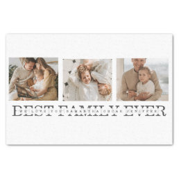 Trendy Collage Photo &amp; Best Family Ever Best Gift Tissue Paper