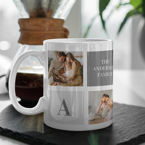 Trendy Collage Photo  Green Best Family GiftTrend Coffee Mug