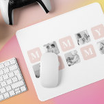 Trendy Collage Photo & Pastel Pink Best Mommy Gift Mouse Pad<br><div class="desc">A trendy collage photo and pastel pink gift set would make the perfect gift for any mom who loves to capture memories and display them in a beautiful way. The collage photo can be personalized with a selection of her favorite pictures, creating a stunning visual display of cherished moments. The...</div>