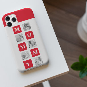 Trendy Collage Photo & Red Best Mommy Gift iPhone 11Pro Max Case