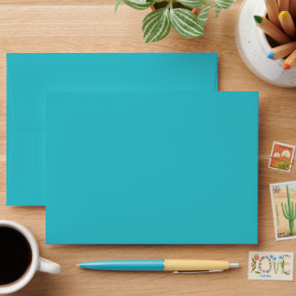 trendy color blue curacao envelope
