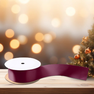 Trendy Color Dark Burgundy Satin Ribbon