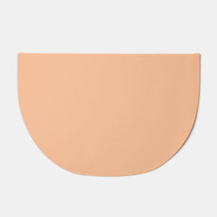Trendy Color Peach Fuzz Solid Color Elegant Doormat