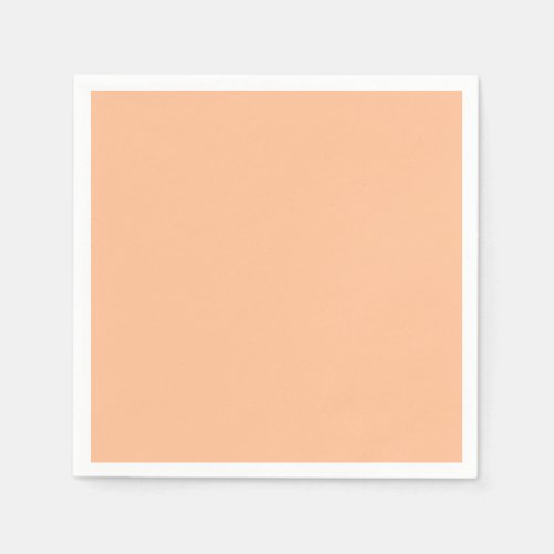 Trendy Color Peach Fuzz Solid Color  Elegant Napkins