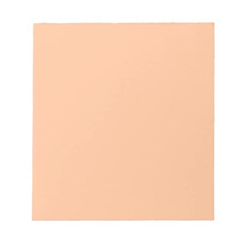 Trendy Color Peach Fuzz Solid Color  Elegant Notepad