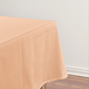 Trendy Color Peach Fuzz Solid Color Elegant Tablecloth