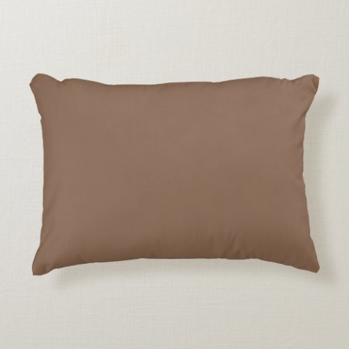 Trendy color solid brown modern home decor accent pillow