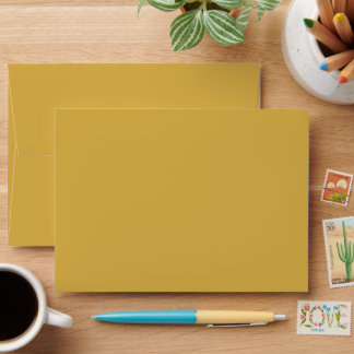 trendy color spicy mustard 2025 envelope