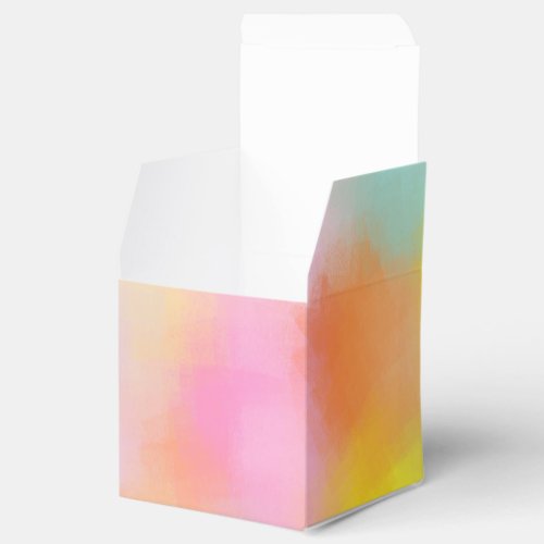 Trendy Colorful Abstract Art Elegant Modern Favor Boxes