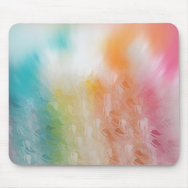 Trendy Colorful Abstract Art Elegant Modern Mouse Pad (Front)