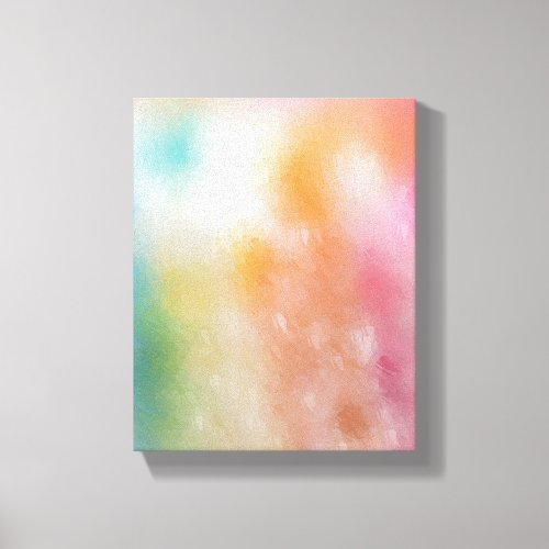 Trendy Colorful Abstract Art Red Pink Blue Purple Canvas Print