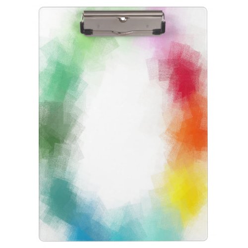 Trendy Colorful Abstract Custom Modern Template Clipboard