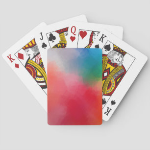 Trendy Colorful Abstract Elegant Modern Template Poker Cards