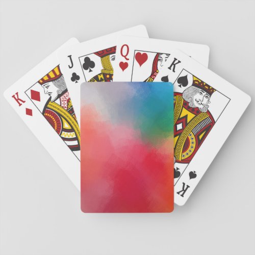 Trendy Colorful Abstract Elegant Modern Template Poker Cards