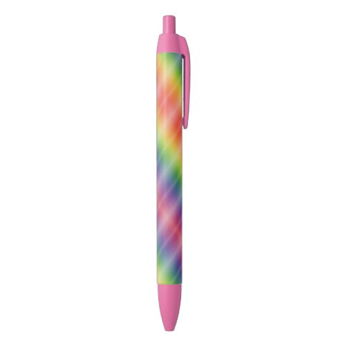 Trendy Colorful Blue Purple Green Pink Red Yellow Blue Ink Pen