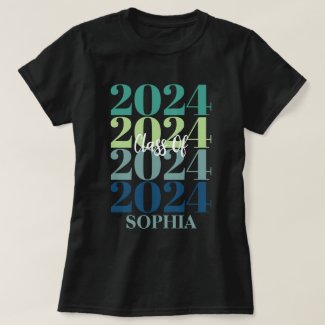 Trendy Colorful Class Of 2024 Modern Graduate
