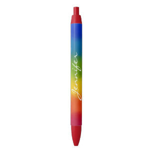 Trendy Colorful Custom Handwritten Name Script Pen