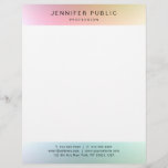 Trendy Colorful Elegant Modern Simple Template Letterhead<br><div class="desc">Trendy Colorful Elegant Modern Simple Template Professional Letterhead.</div>