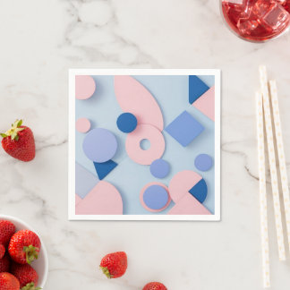 Trendy Colorful Geometric art Napkin