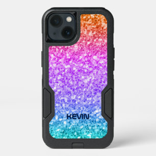 Trendy Colorful Glitter Texture Modern Pattern iPhone 13 Case
